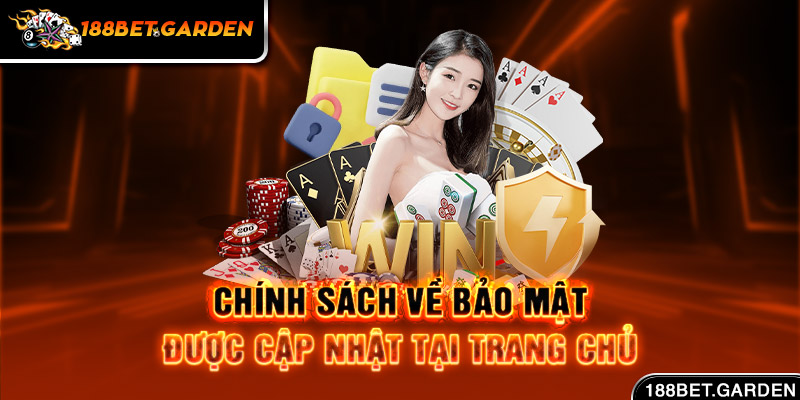 Ảnh: Chính sách về bảo mật được cập nhật tại trang chủ