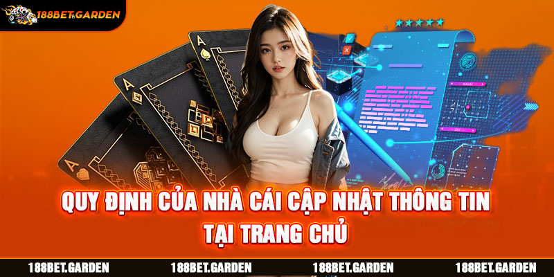 Quy định của nhà cái cập nhật thông tin tại trang chủ